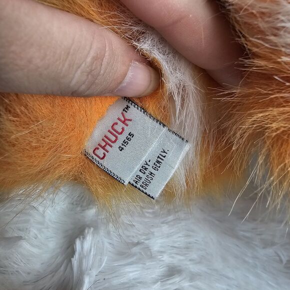 Gund Chuck Whiskas Kitty Cat Plush Orange White Yellow Eyes Advertising 16" 1999 - Picture 8 of 11